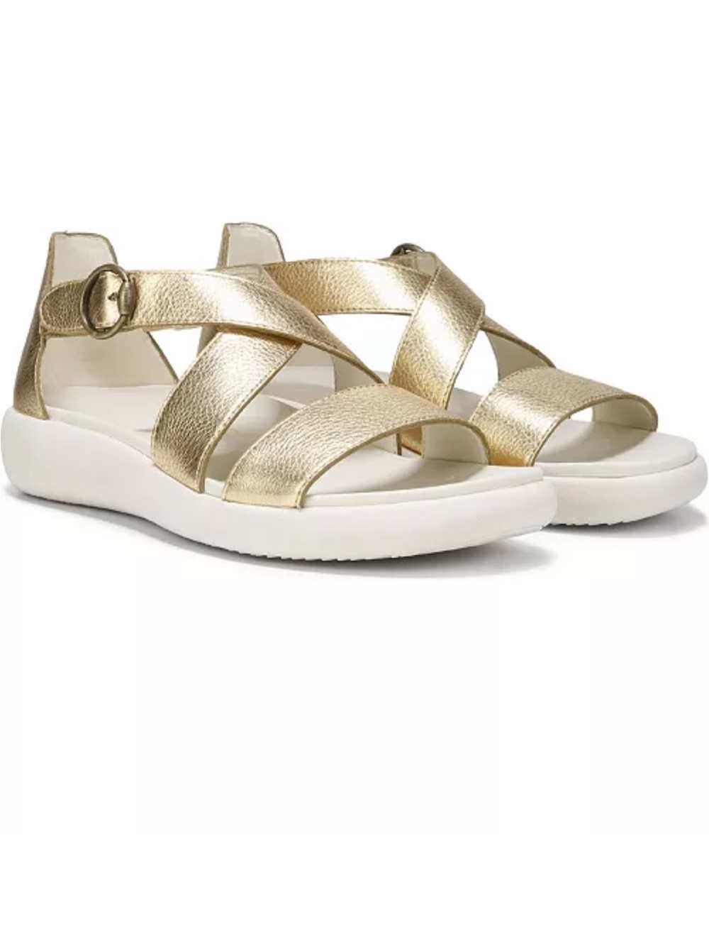 Vionic Women’s Gold Metallic Leather Sandal:  Size 7.5